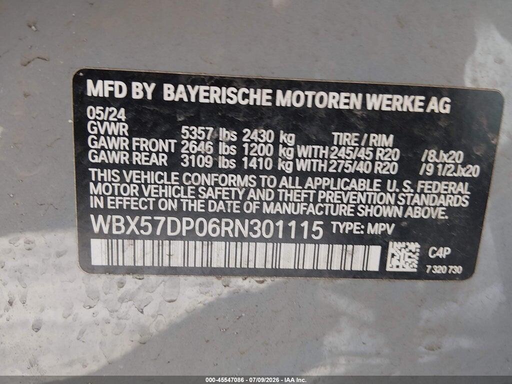 WBX57DP06RN301115 2024 BMW X3 photo no. 9