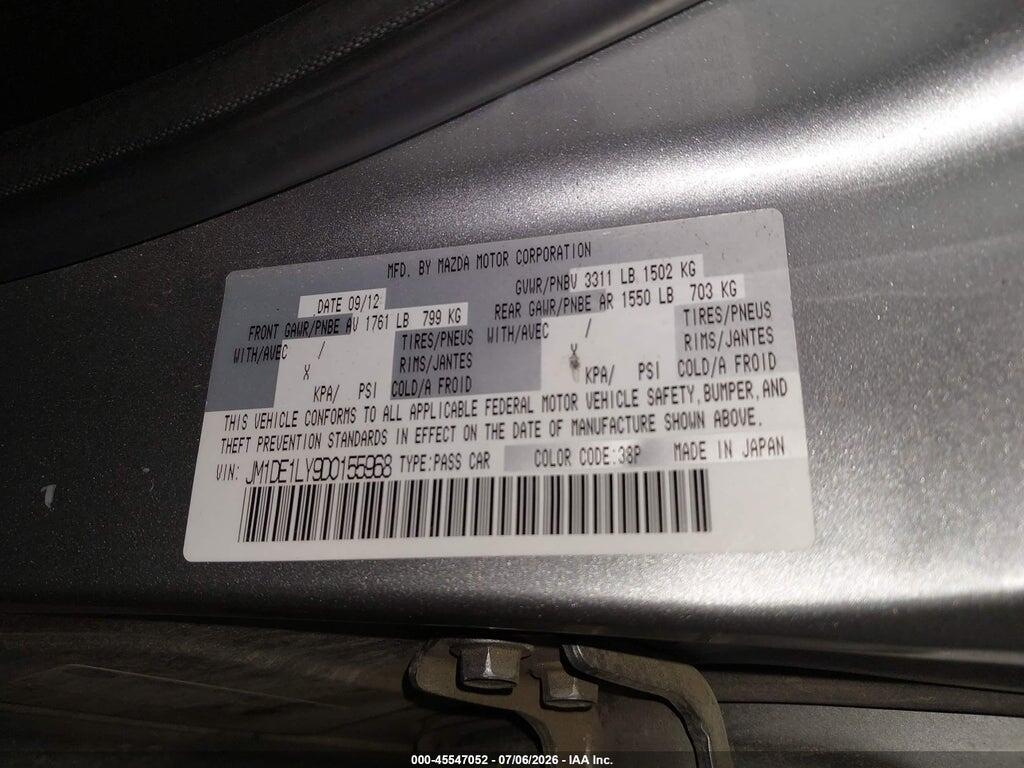 JM1DE1LY9D0155968 2013 MAZDA MAZDA2 photo no. 9