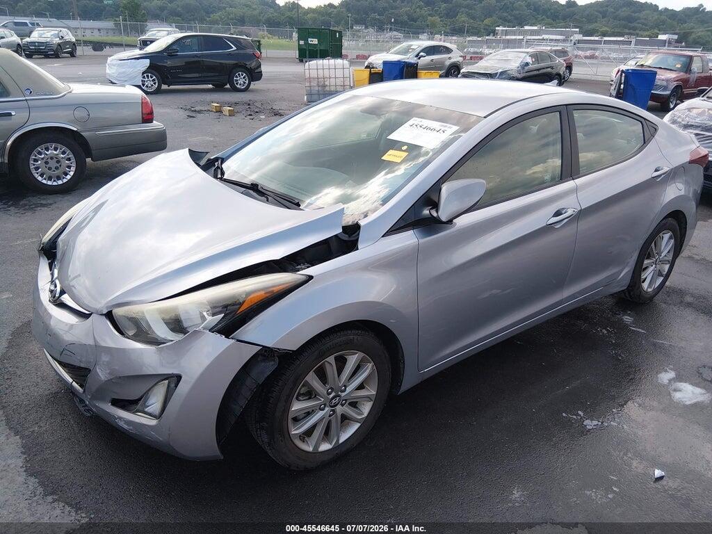 5NPDH4AE5GH661452 2016 HYUNDAI ELANTRA photo no. 2