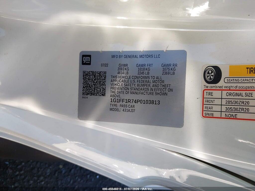 1G1FF1R74P0103813 2023 CHEVROLET CAMARO photo no. 9