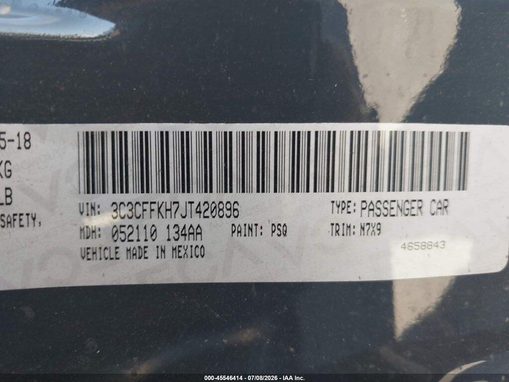 3C3CFFKH7JT420896 2018 FIAT 500 photo no. 9