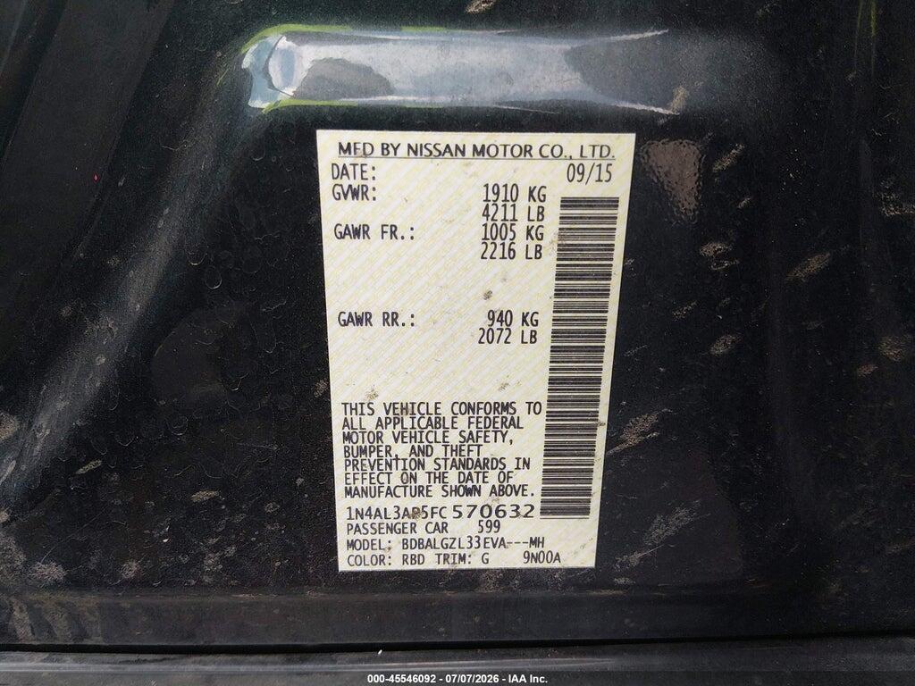 1N4AL3AP5FC570632 2015 NISSAN ALTIMA photo no. 9