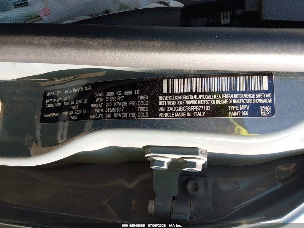 ZACCJBCT6FPB77182 2015 JEEP RENEGADE photo no. 9