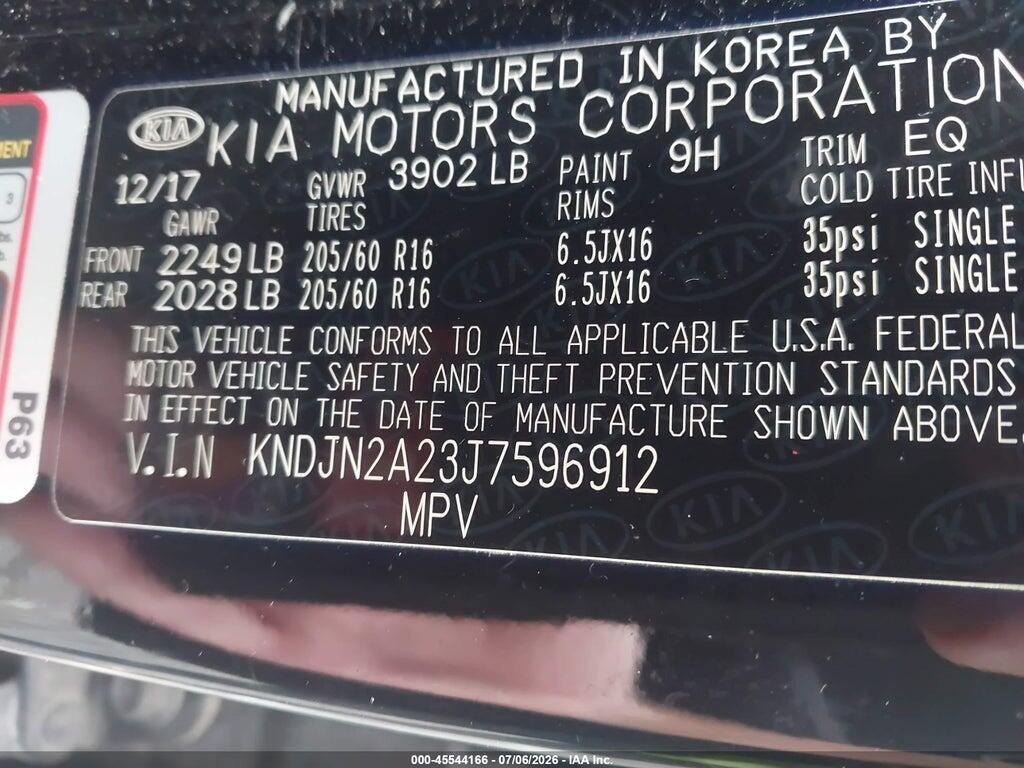 KNDJN2A23J7596912 2018 KIA SOUL photo no. 9