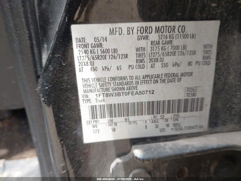 1FT8W3BT0FEA50712 2015 FORD F-350 photo no. 8