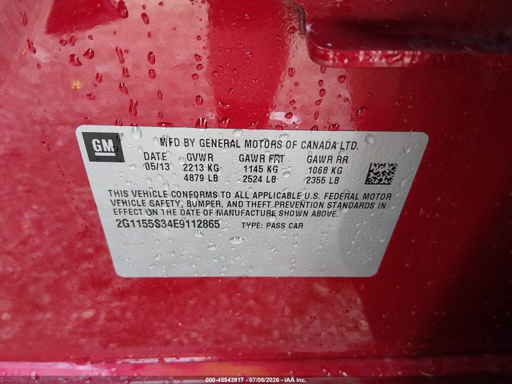 2G1155S34E9112865 2014 CHEVROLET IMPALA photo no. 9