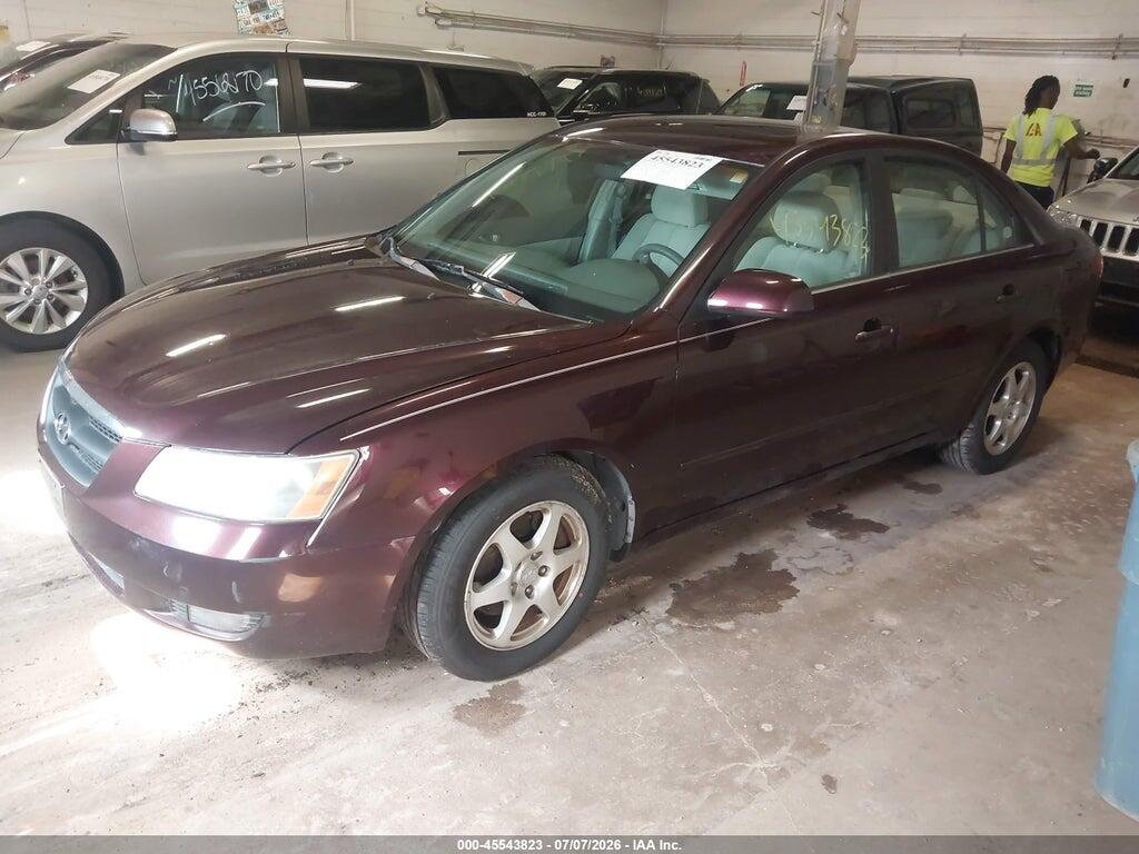 5NPEU46F66H059580 2006 HYUNDAI SONATA photo no. 2