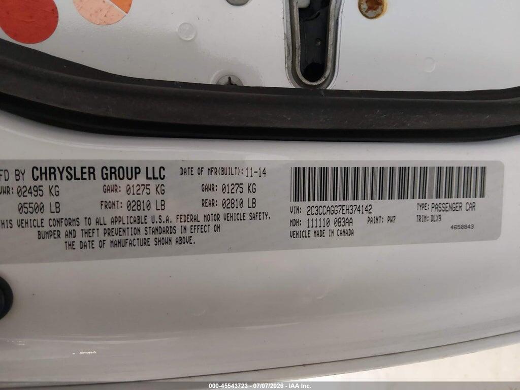 2C3CCAGG7EH374142 2014 CHRYSLER 300 photo no. 9
