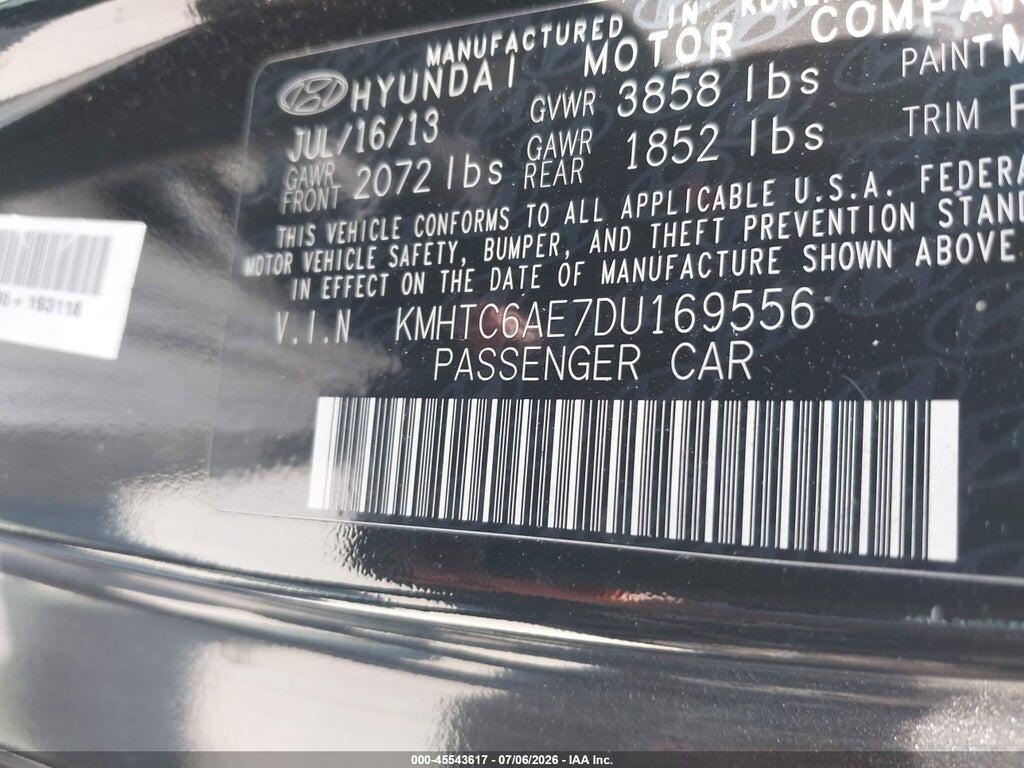 KMHTC6AE7DU169556 2013 HYUNDAI VELOSTER photo no. 9