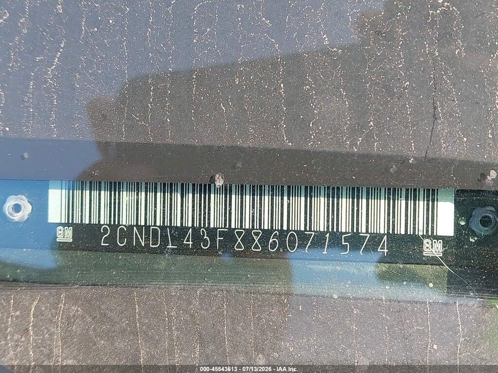 2CNDL43F886071574 2008 CHEVROLET EQUINOX photo no. 9