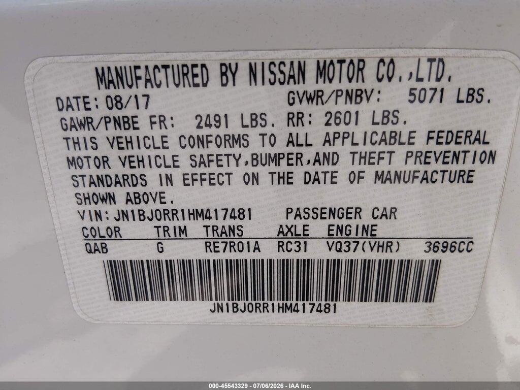JN1BJ0RR1HM417481 2017 INFINITI QX50 photo no. 9