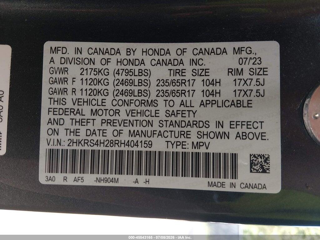 2HKRS4H28RH404159 2024 HONDA CR-V photo no. 9
