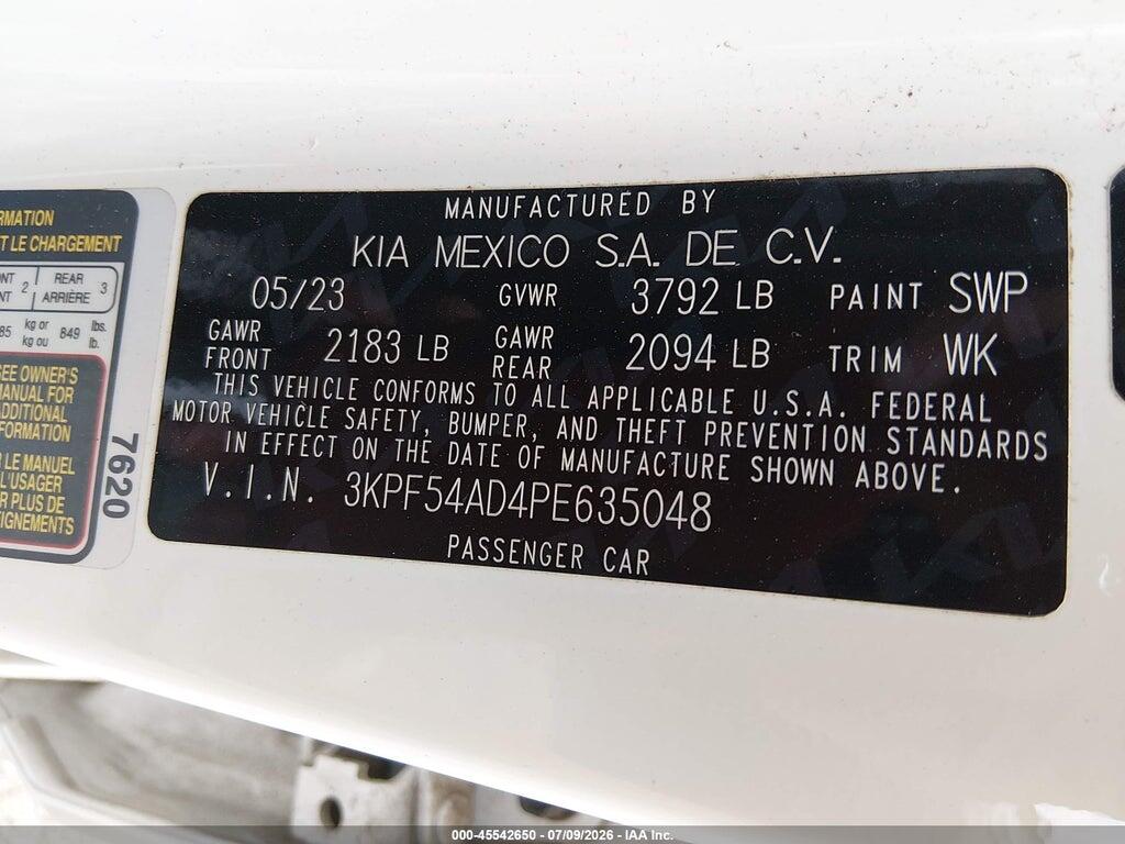 3KPF54AD4PE635048 2023 KIA FORTE photo no. 9