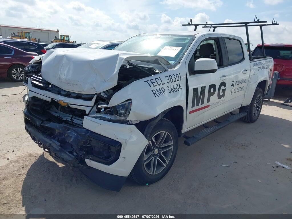 1GCGSBEN6M1123830 2021 CHEVROLET COLORADO photo no. 2