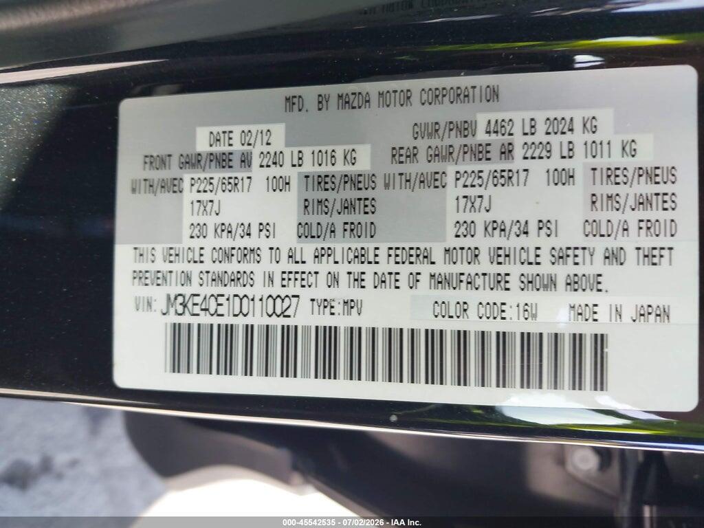 JM3KE4CE1D0110027 2013 MAZDA CX-5 photo no. 9