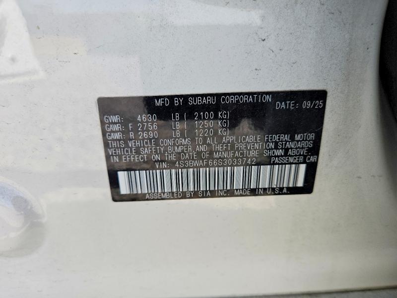 2025 SUBARU LEGACY PREMIUM — Фото 12 из 12