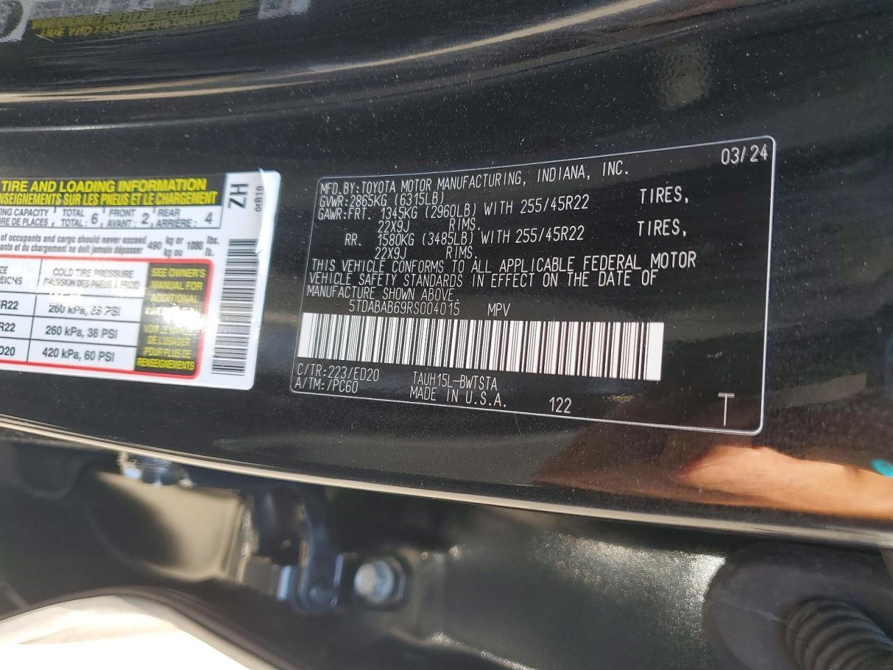 2024 LEXUS TX 500H F SPORT PERFORMANCE PREMIUM — Фото 13 из 13