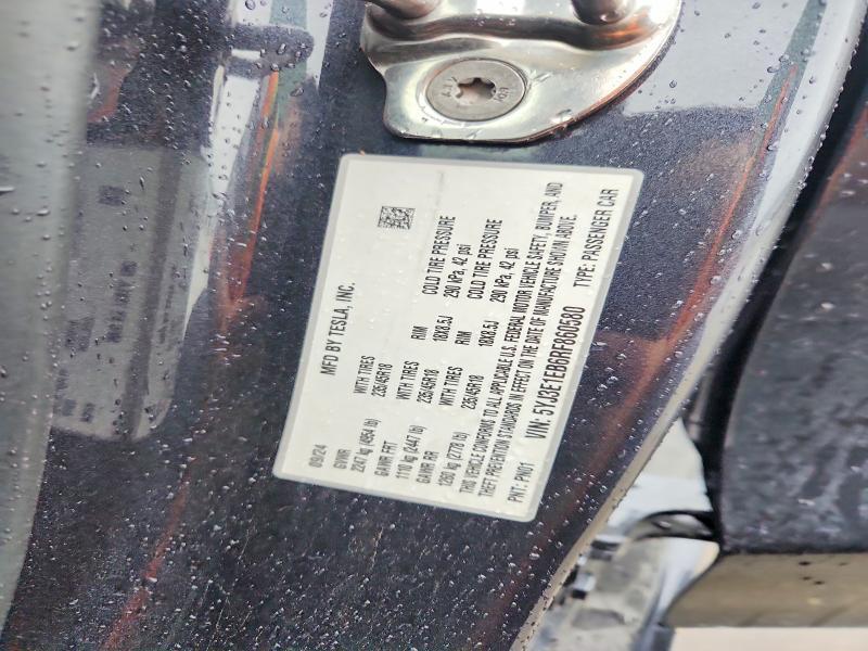 5YJ3E1EB6RF860580 2024 TESLA MODEL 3 photo no. 12