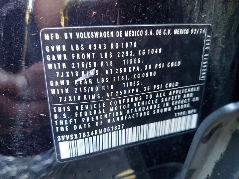 2024 VOLKSWAGEN TAOS SE - PRIOR FLEET — Фото 14 из 14