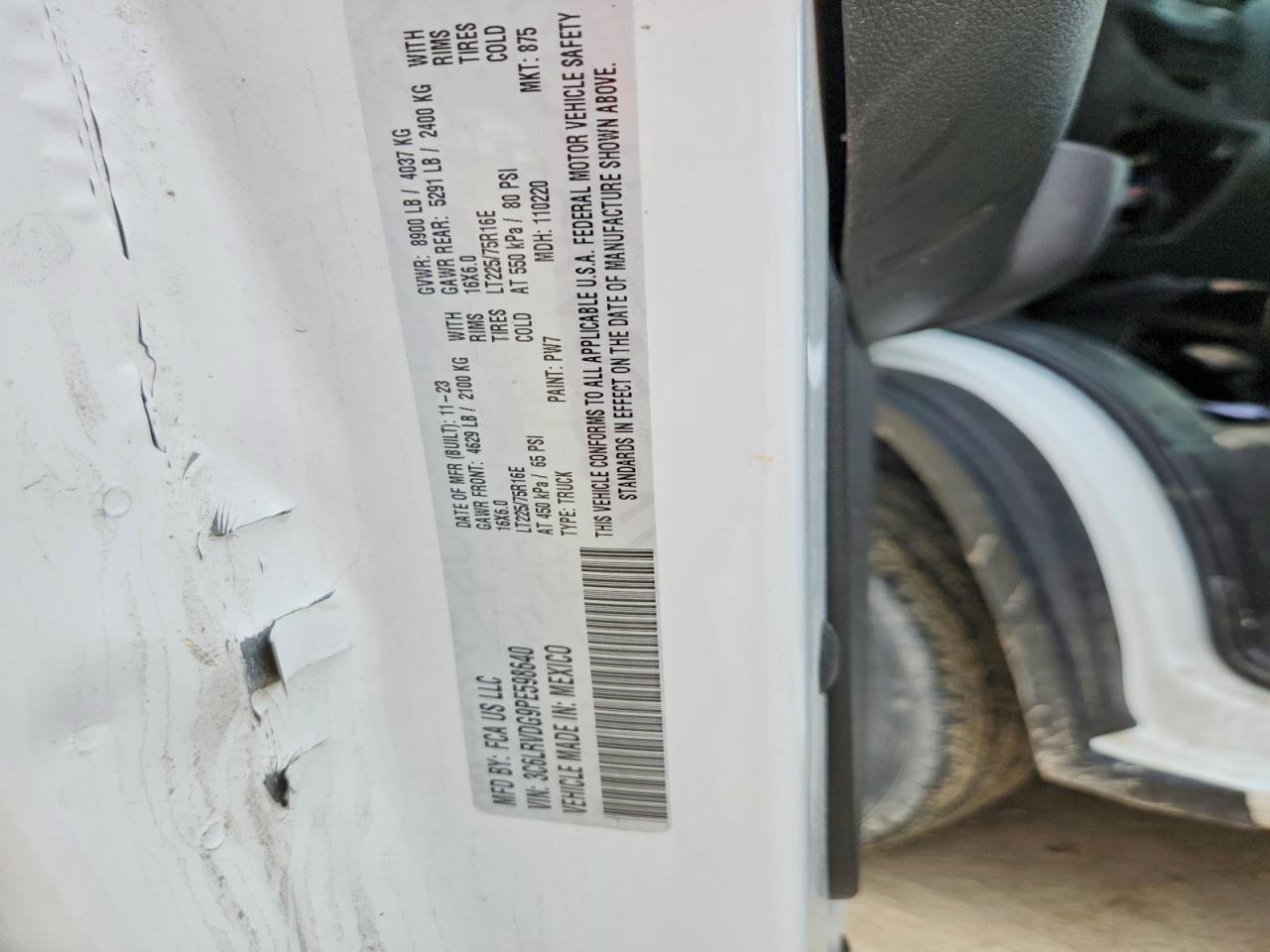 2023 RAM PROMASTER 2500 CARGO — Фото 14 из 14