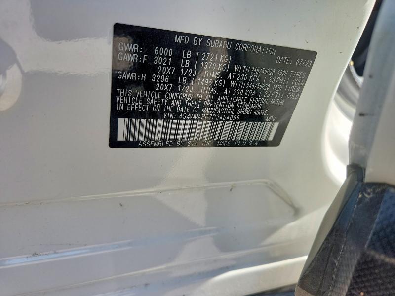4S4WMARD7P3454096 2023 SUBARU ASCENT photo no. 12