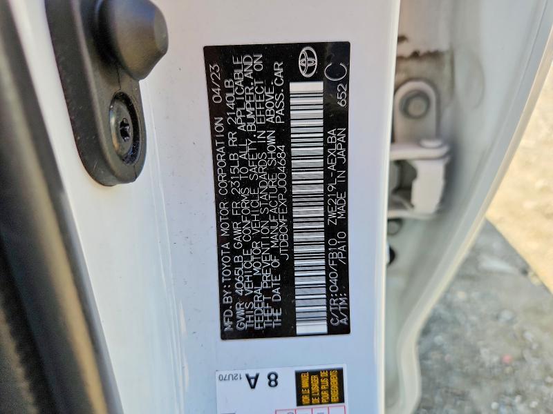 2023 TOYOTA COROLLA HYBRID LE — Фото 12 из 12