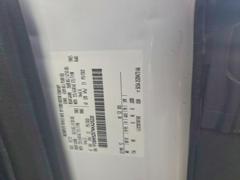 1FDBW5Z87NKA20220 2022 FORD TRANSIT photo no. 12