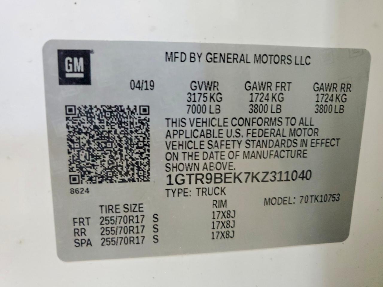 2019 GMC SIERRA K1500 SLE — Фото 13 из 13