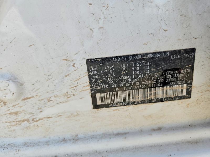 4S3GKAV60N3611065 2022 SUBARU IMPREZA photo no. 12