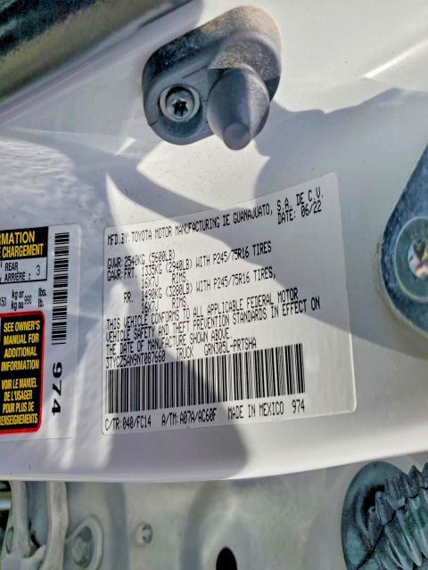 3TYCZ5AN9NT087660 2022 TOYOTA TACOMA photo no. 12
