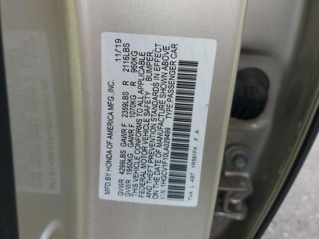 2020 HONDA ACCORD LX — Фото 12 из 12