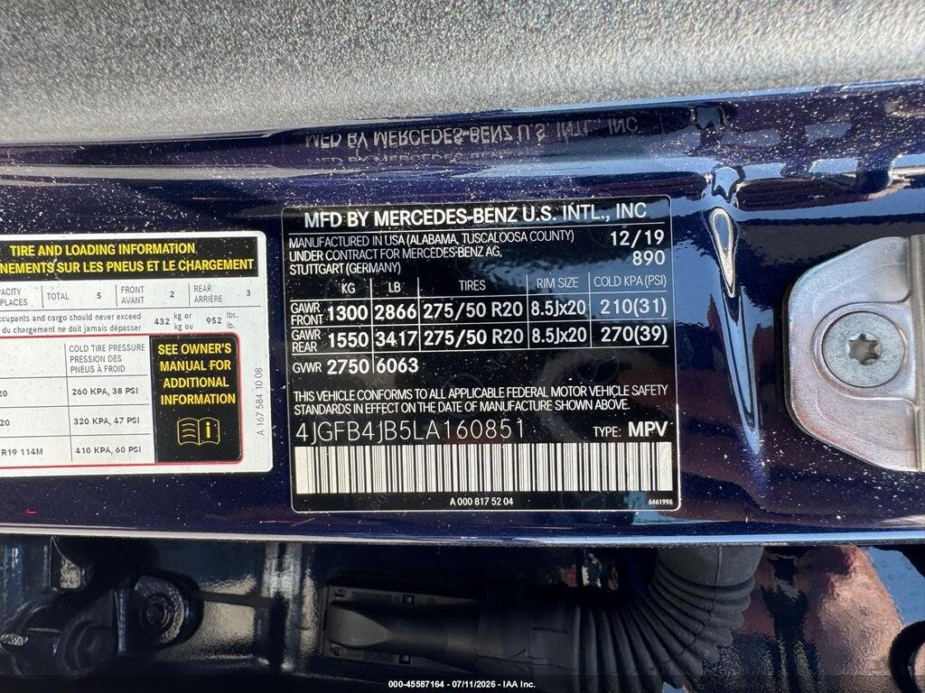 4JGFB4JB5LA160851 2020 MERCEDES-BENZ GLE photo no. 9