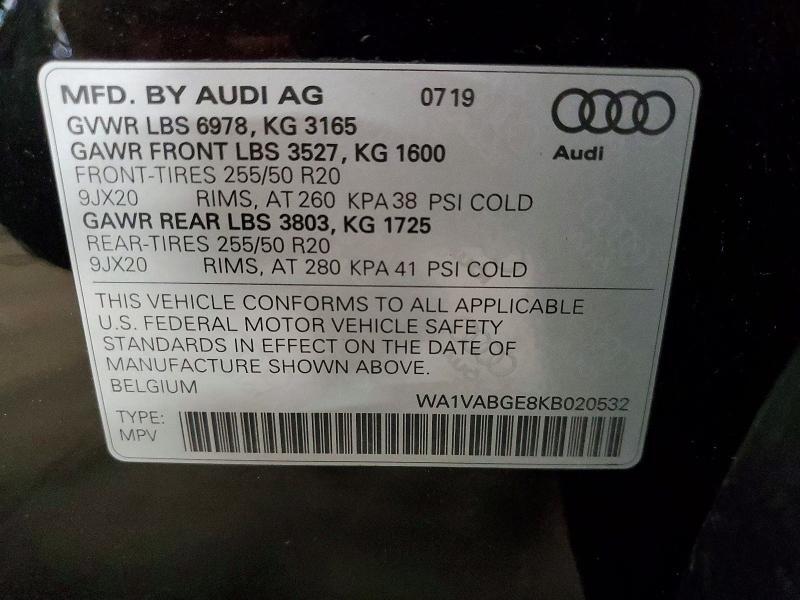 2019 AUDI E-TRON PRESTIGE — Фото 13 из 13