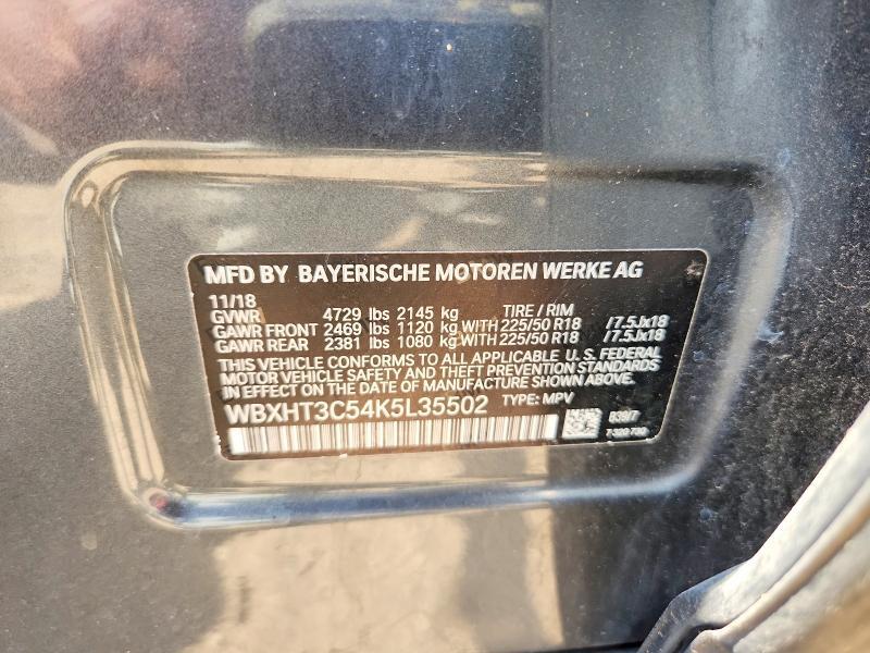 WBXHT3C54K5L35502 2019 BMW X1 photo no. 12
