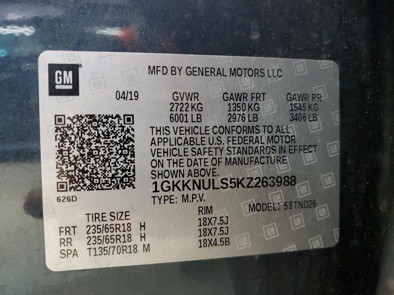2019 GMC ACADIA SLT-1 — Фото 13 из 13