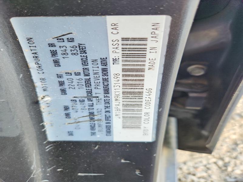 JM1BPAJM9K1131498 2019 MAZDA 3 photo no. 12