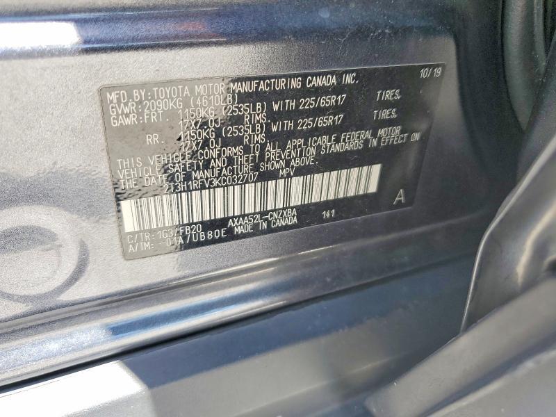 2019 TOYOTA RAV4 LE — Фото 14 из 14