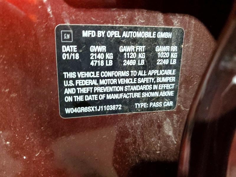 2018 BUICK REGAL ESSENCE — Фото 12 из 12
