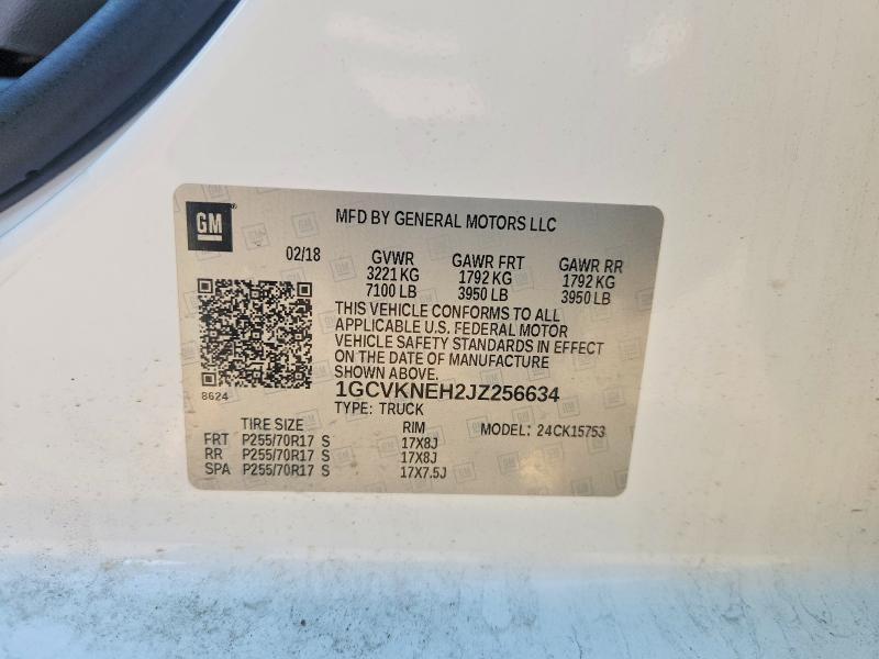 1GCVKNEH2JZ256634 2018 CHEVROLET SILVERADO photo no. 12