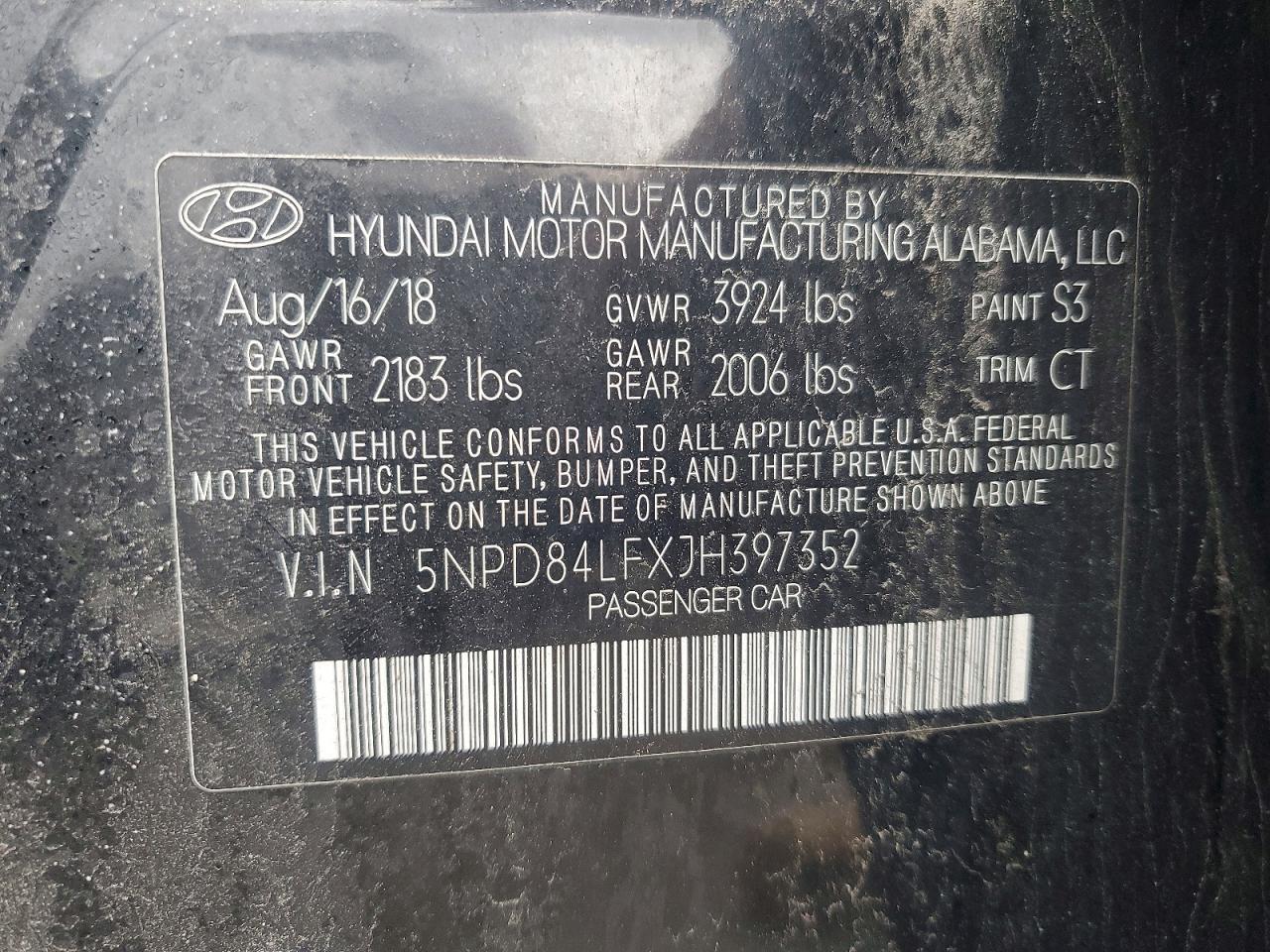 2018 HYUNDAI ELANTRA — Фото 12 из 12