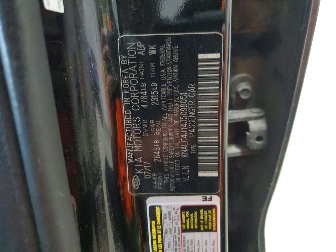 2018 KIA CADENZA LIMITED — Фото 12 из 12
