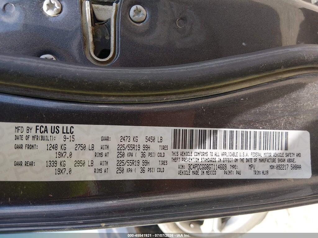 3C4PDCGG8GT114669 2016 DODGE JOURNEY photo no. 9