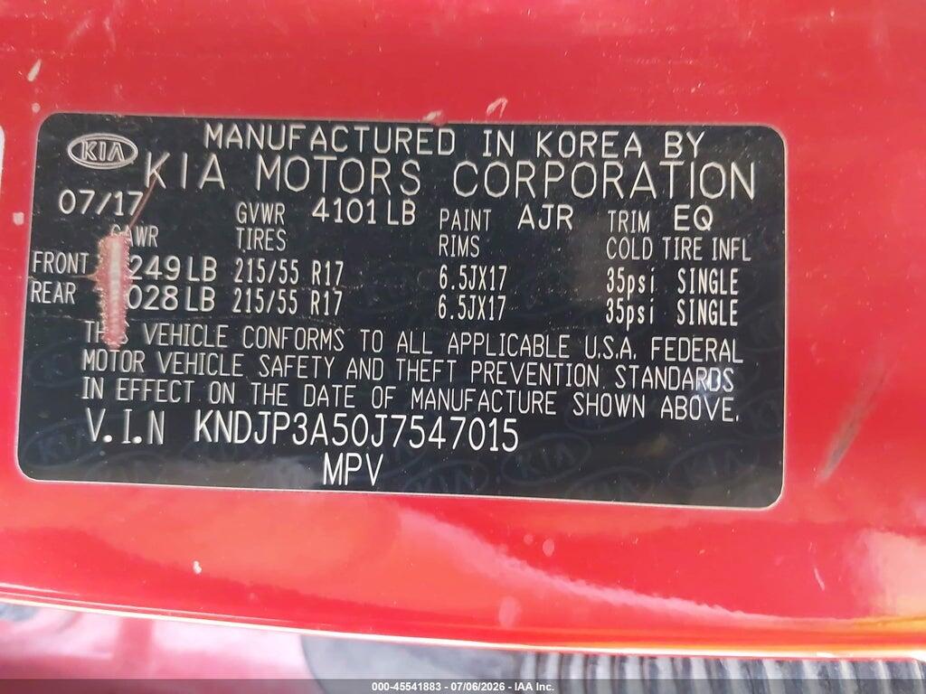 KNDJP3A50J7547015 2018 KIA SOUL photo no. 9