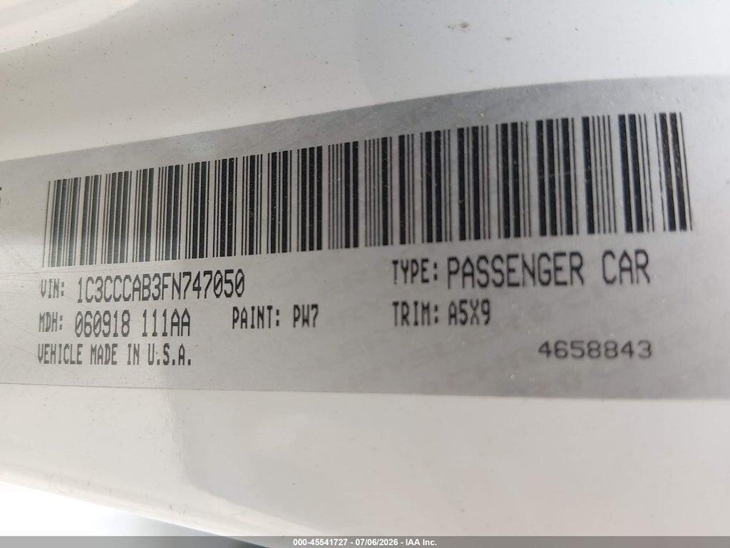 1C3CCCAB3FN747050 2015 CHRYSLER 200 photo no. 9