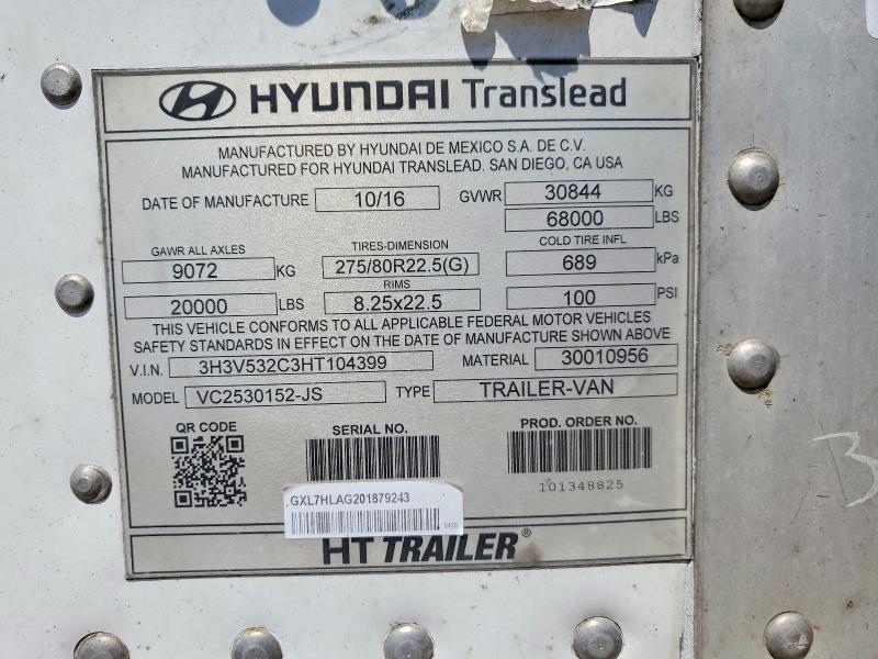 3H3V532C3HT104399 2017 HYUNDAI TRANSLEAD INC TRAILERS photo no. 10