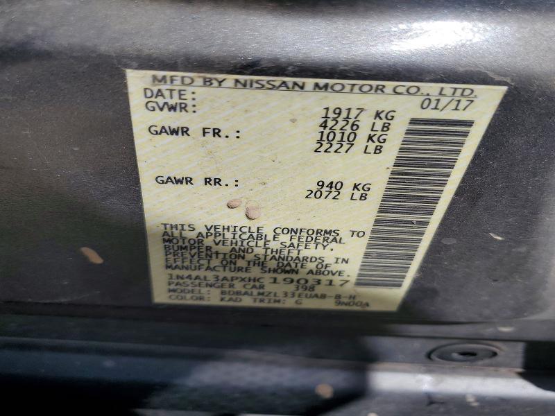 1N4AL3APXHC190317 2017 NISSAN ALTIMA photo no. 12