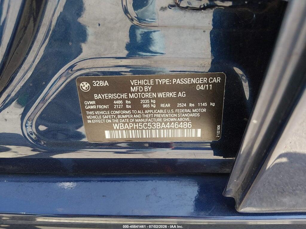 WBAPH5C53BA446486 2011 BMW 328I photo no. 9