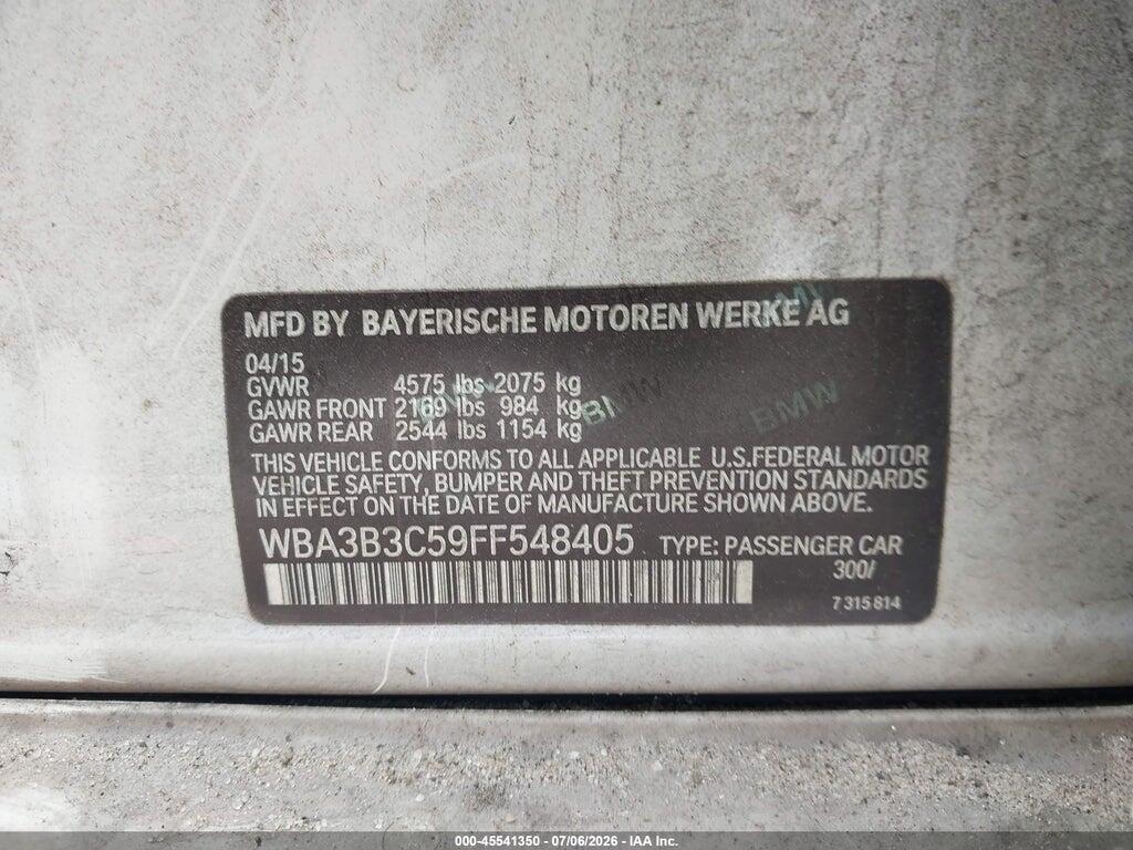 WBA3B3C59FF548405 2015 BMW 328I photo no. 9