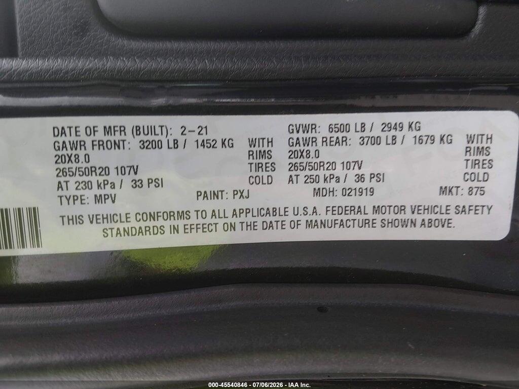 1C4RJFCG5MC669241 2021 JEEP GRAND CHEROKEE photo no. 9
