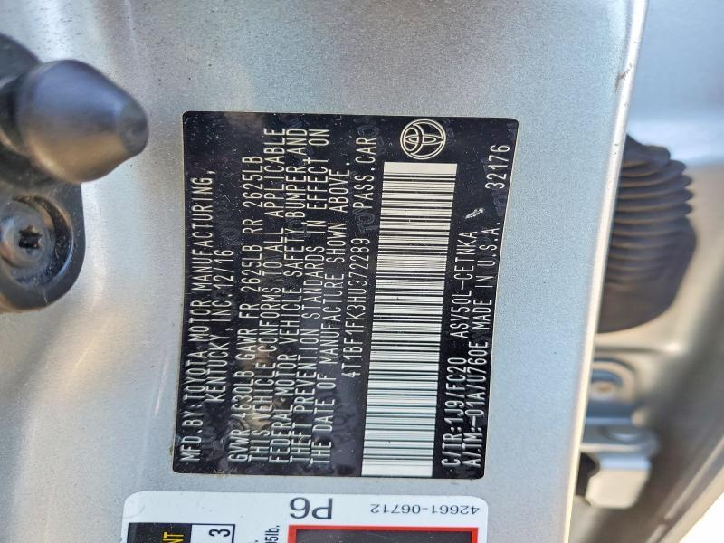 4T1BF1FK3HU372289 2017 TOYOTA CAMRY photo no. 12